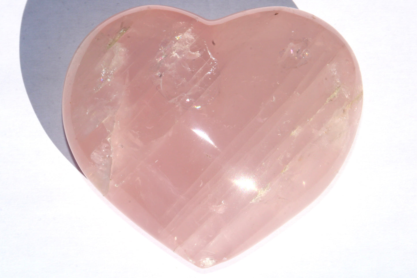 Coeur en Quartz Rose