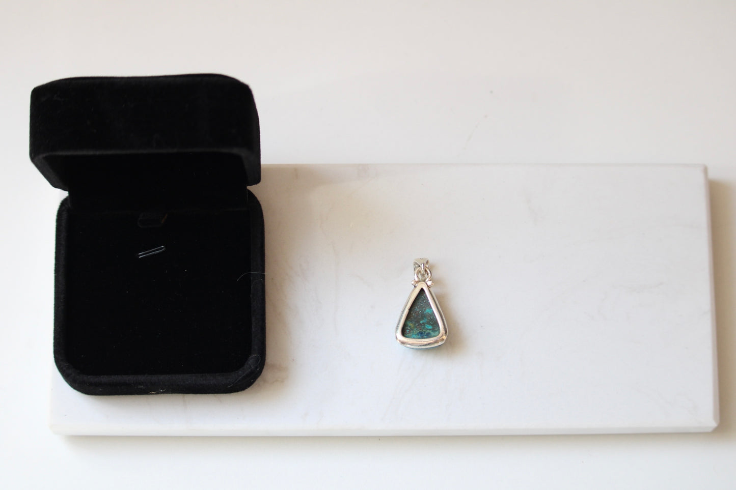 Pendentif Chrysocolle en Argent