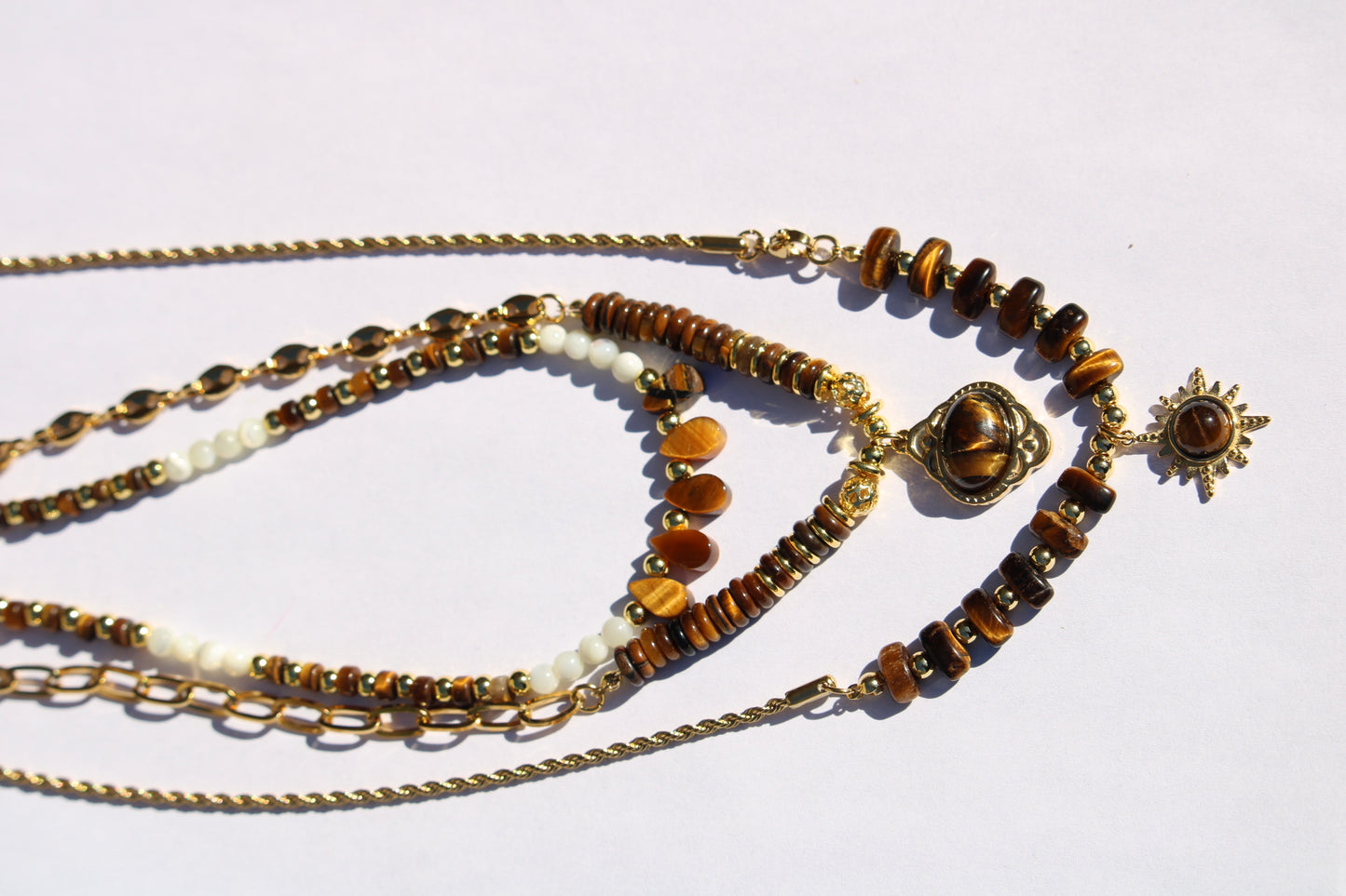 Collier en Oeil de Tigre