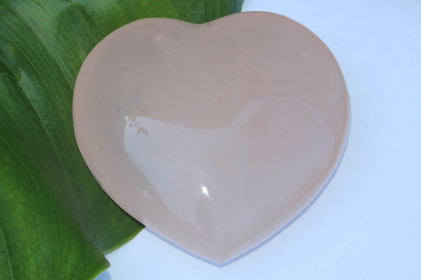Coeur en Quartz Rose