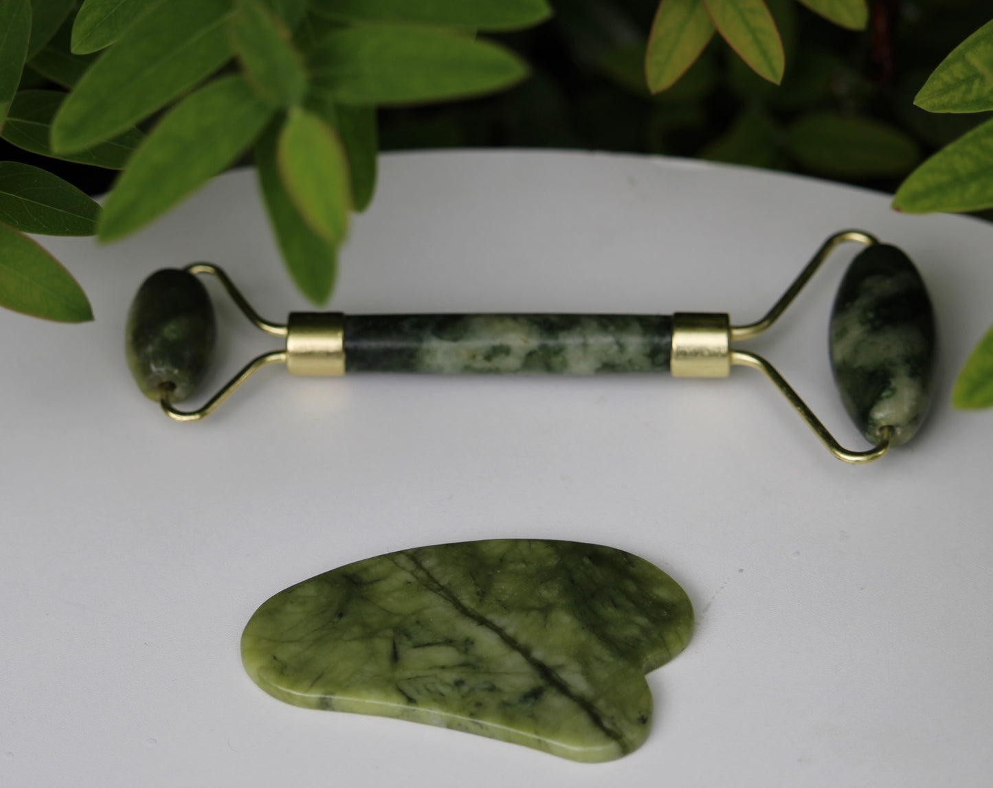 Gua Sha and Roll on in Jade