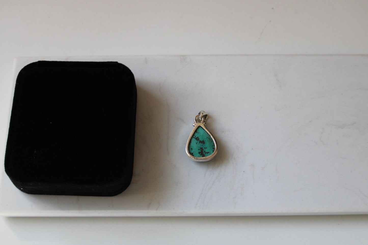 Pendentif Chrysocolle en Argent