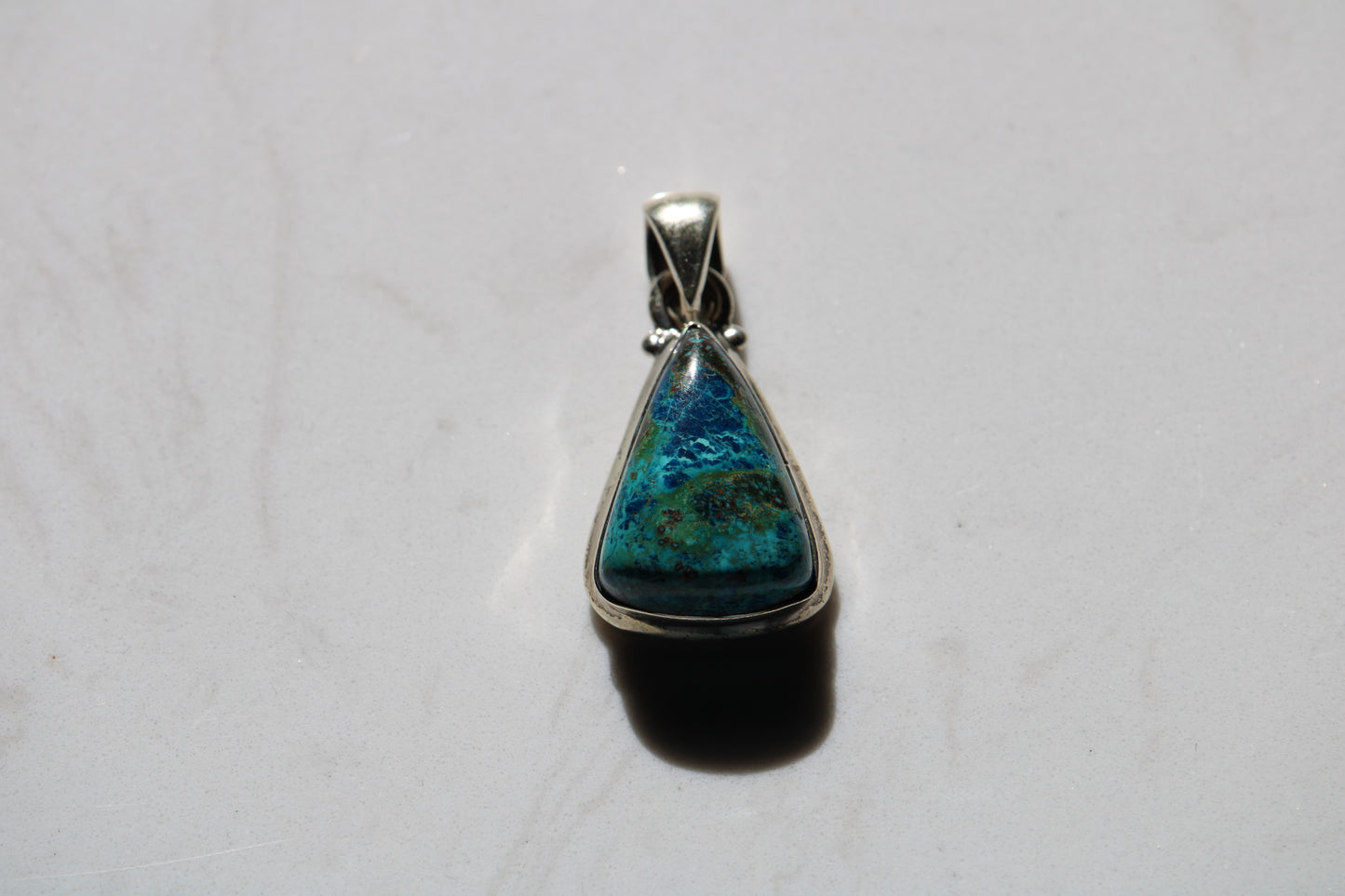Pendentif Chrysocolle en Argent