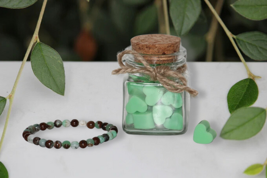 Fondants Pomme Cannelle et Bracelet en Chrysoprase