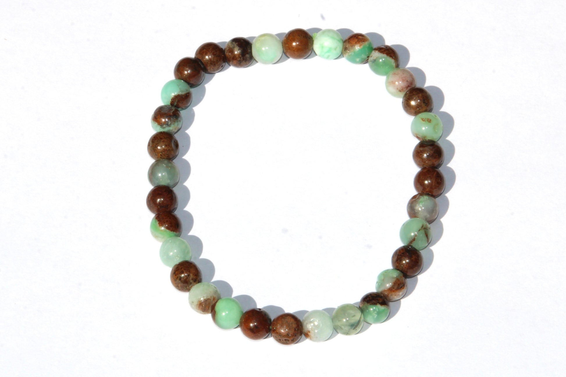 Bracelet en chrysoprase ; bracelet en pierres naturelles de chrysoprase ; bracelet pierre naturelle chrysoprase ; bracelet en pierre naturelle ; bracelet pierres naturelles