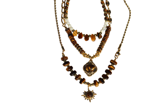 Collier en Oeil de Tigre