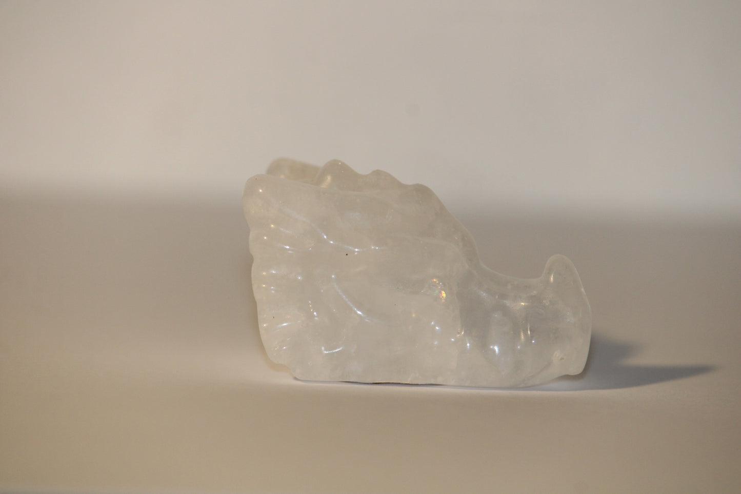 Tête de Dragon en Cristal de Roche
