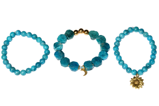 Bracelet Apatite Bleue