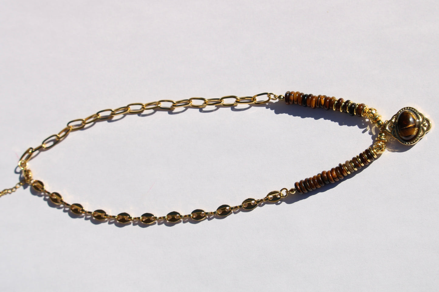Collier en Oeil de Tigre