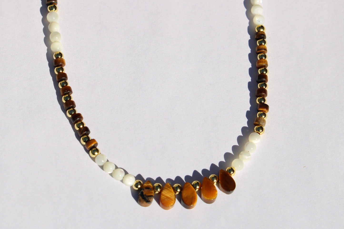 Collier en Oeil de Tigre