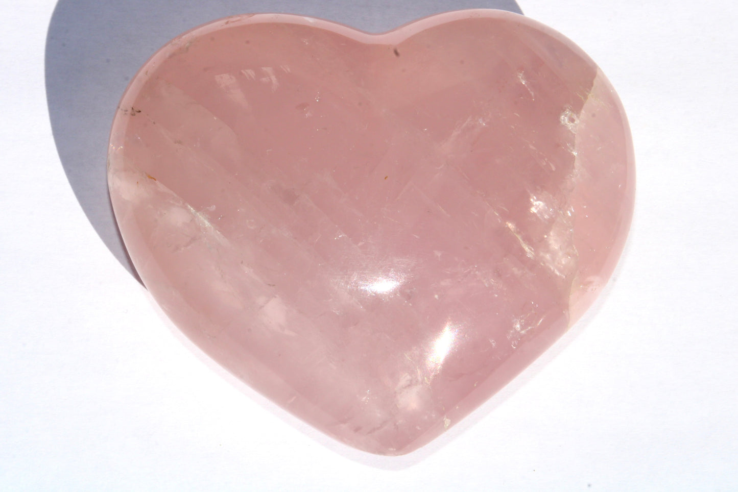 Coeur en Quartz Rose