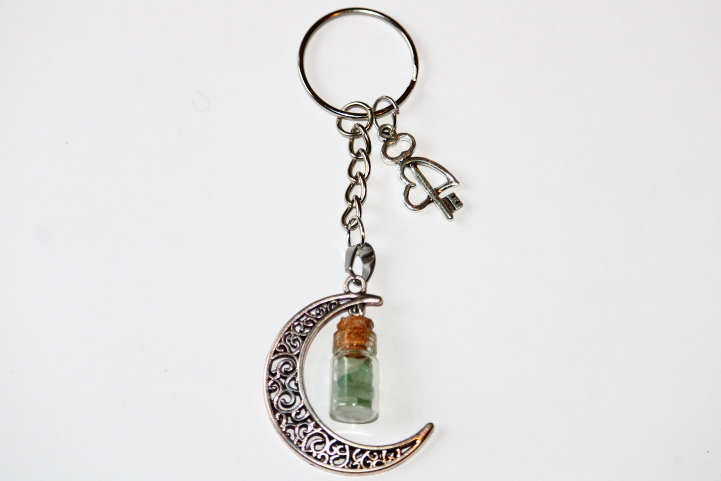 Clé de Lune en Aventurine Verte
