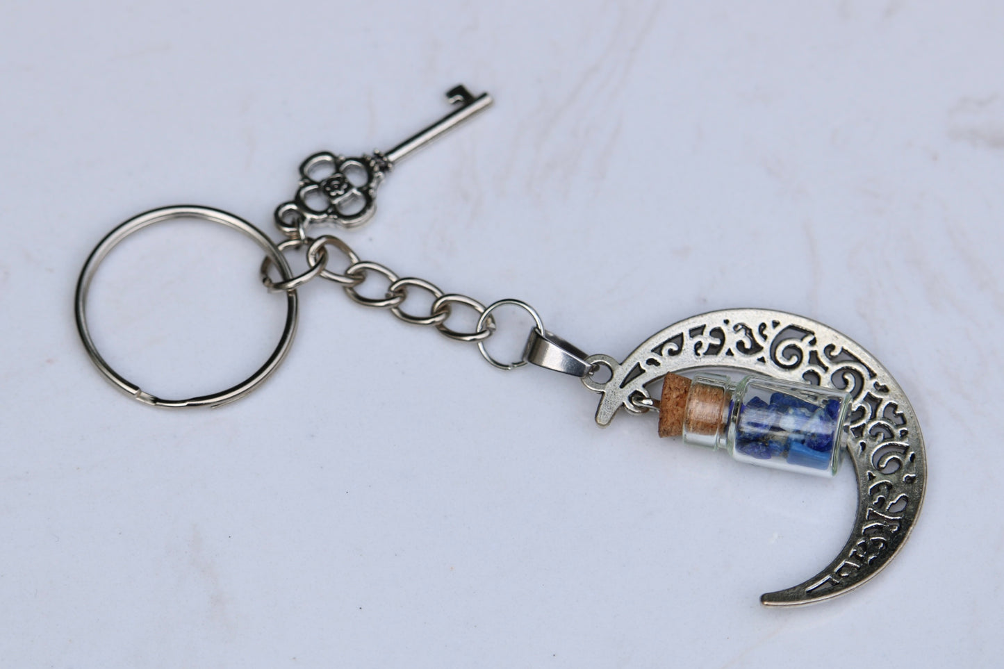 Clé de Lune et Lapis Lazuli