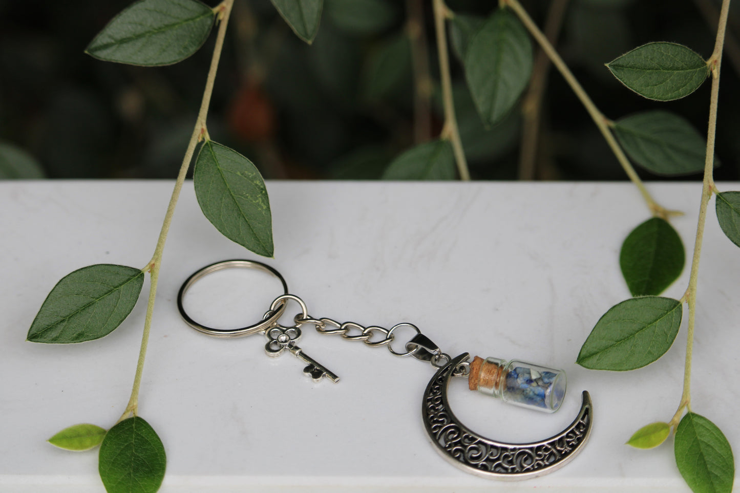 Clé de Lune et Lapis Lazuli