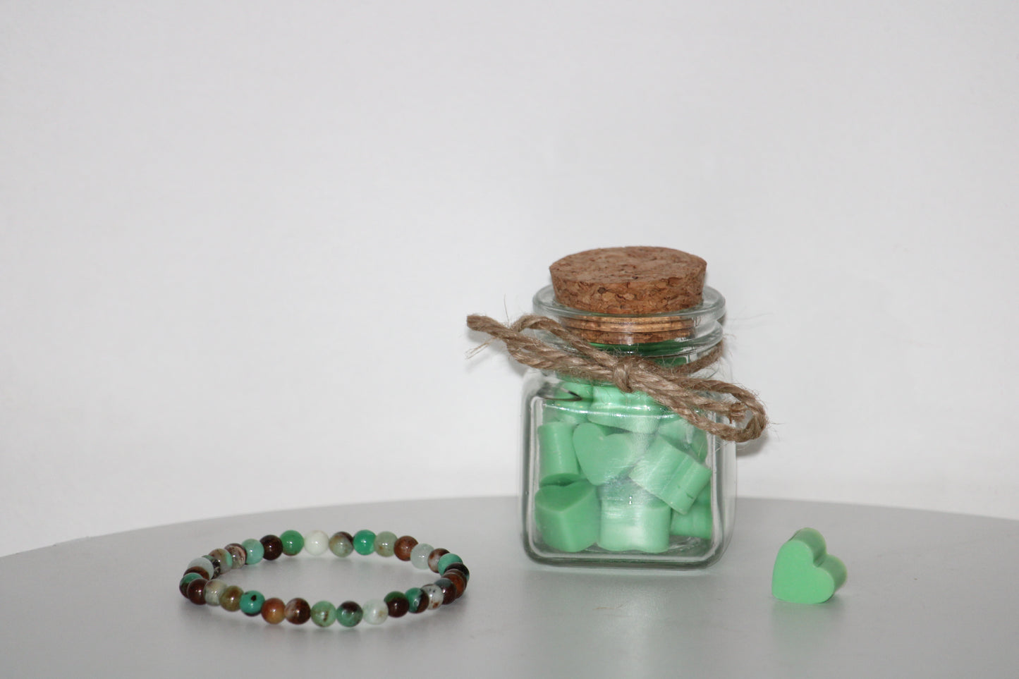 Fondants Pomme Cannelle et Bracelet en Chrysoprase