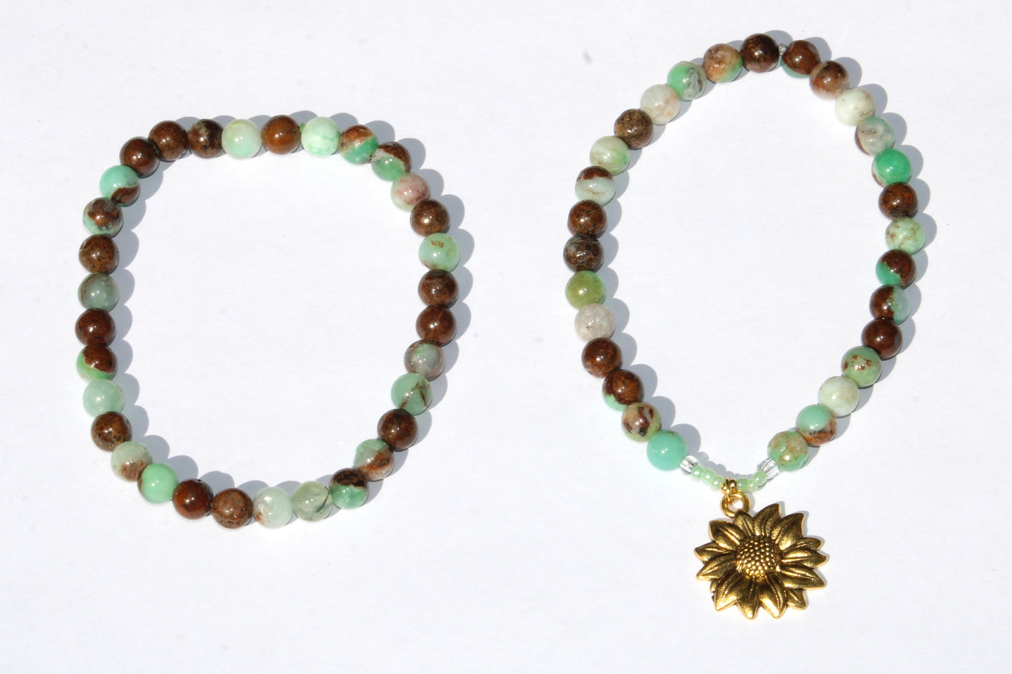 Bracelet en chrysoprase ; bracelet en pierres naturelles de chrysoprase ; bracelet pierre naturelle chrysoprase ; bracelet en pierre naturelle ; bracelet pierres naturelles