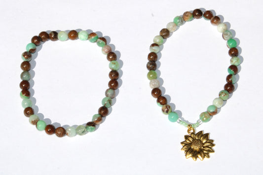 Bracelet en chrysoprase ; bracelet en pierres naturelles de chrysoprase ; bracelet pierre naturelle chrysoprase ; bracelet en pierre naturelle ; bracelet pierres naturelles