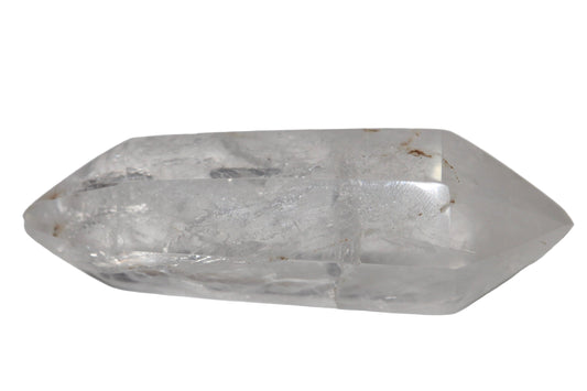 cristal de roche biterminé, cristal de riche; pierres naturelles; signature minérale; signature minerale; lithothérapie; lithotherapie