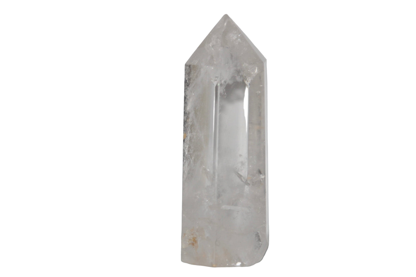 Cristal de roche; pointe en cristal de roche; lithothérapie; lithotherapie; signature minérale; signature minerale