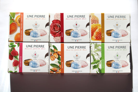 Savon - 100% origines naturelles , non testés sur les animaux , sans graisses animales , sans huile de palme , sans colorants, savon minéralisé , saponification à froid , savon et pierre, pierre et savon
