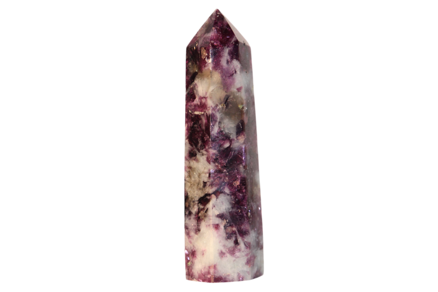 Lépidolite en pointe