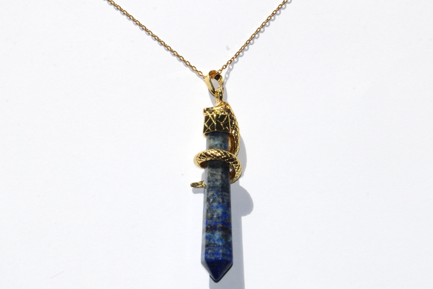 Collier Serpent en Lapis Lazuli