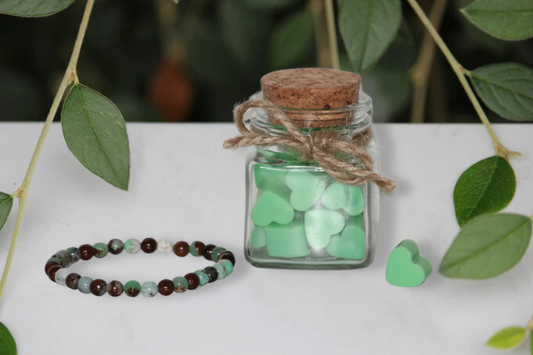 Apple Cinnamon Fondants and Chrysoprase Bracelet