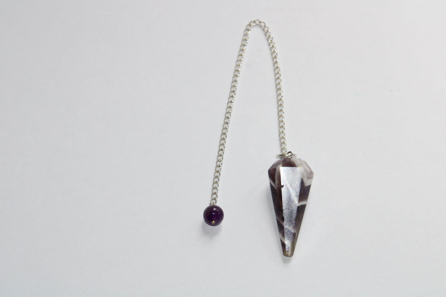 Amethyst Chevron Pendulum