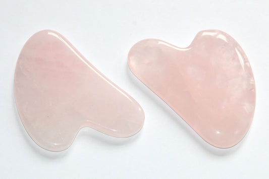 Gua Sha en Quartz Rose