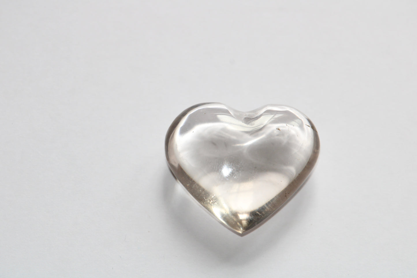 Petit coeur en Quartz Fumé