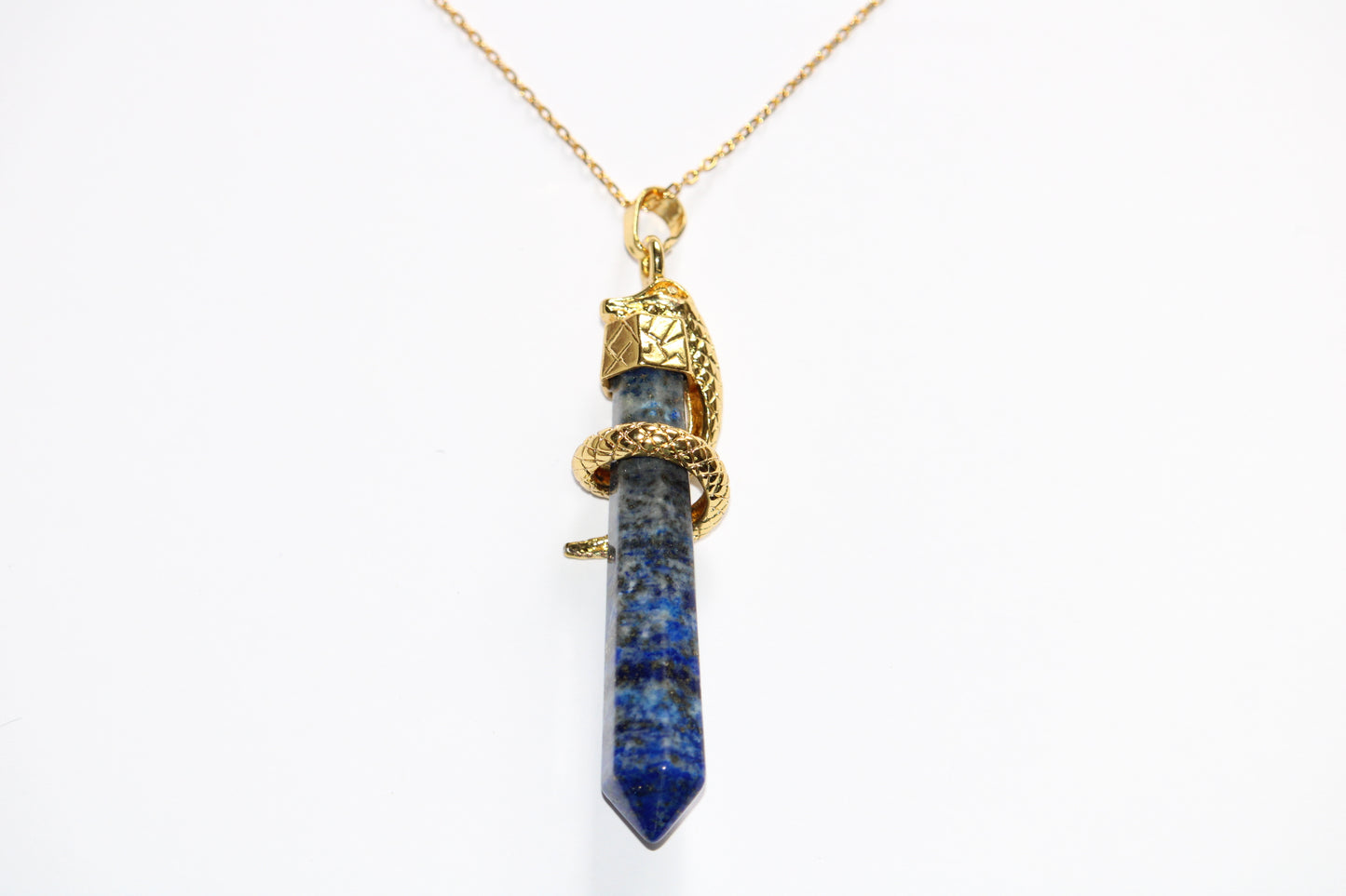 Collier Serpent en Lapis Lazuli