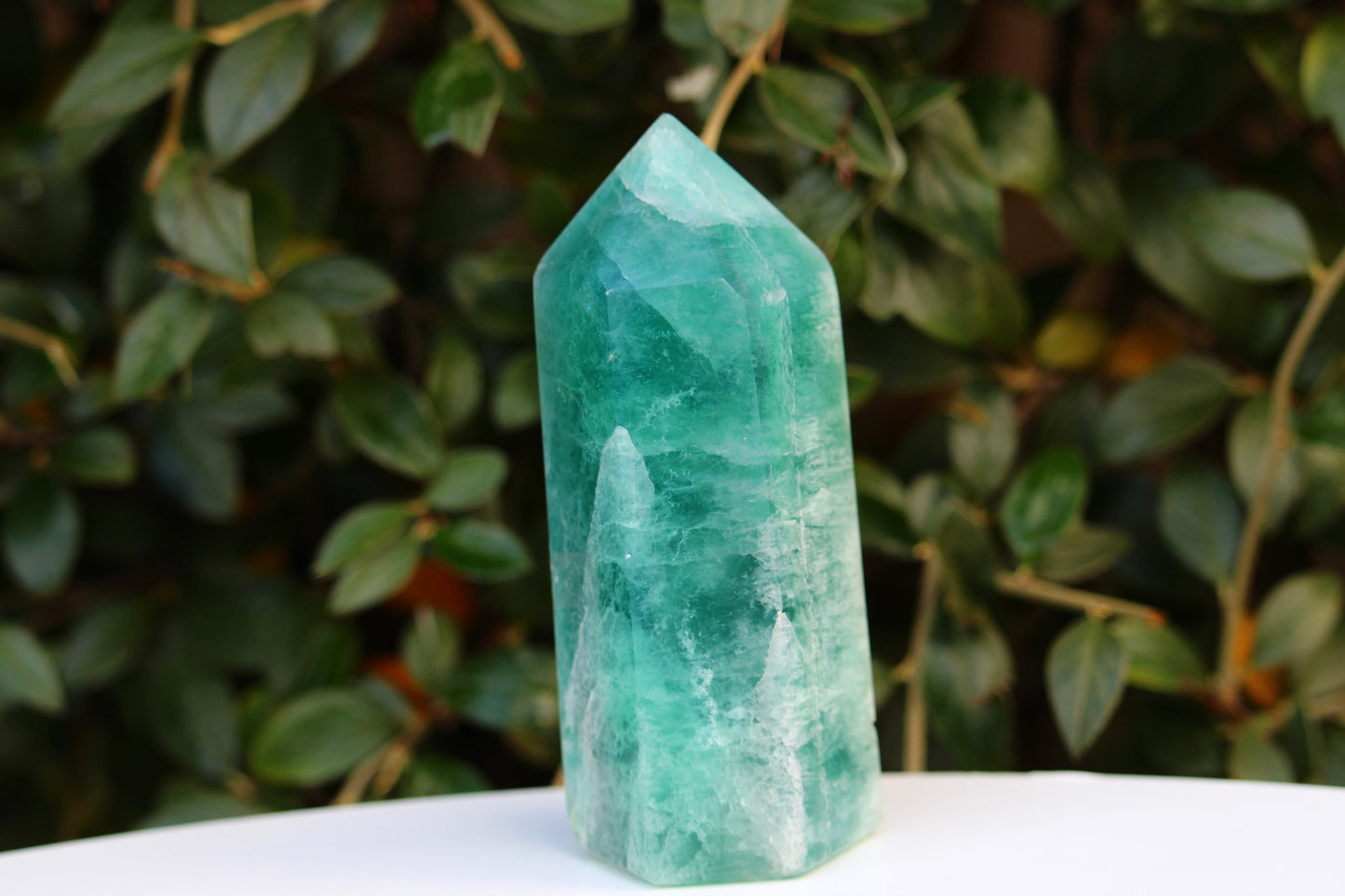 Green Fluorite Point