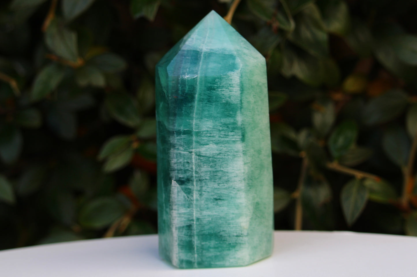 Green Fluorite Point