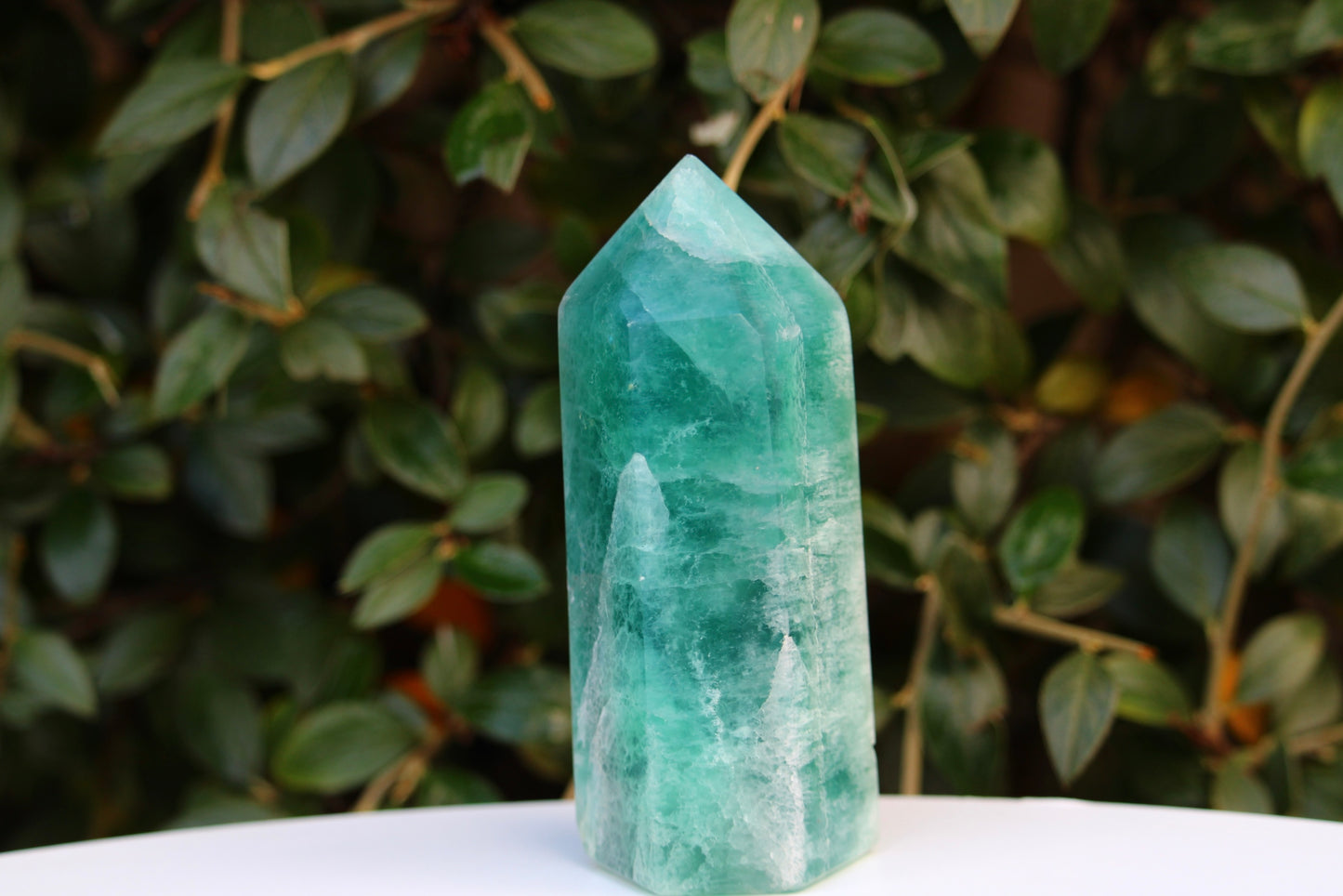 Green Fluorite Point