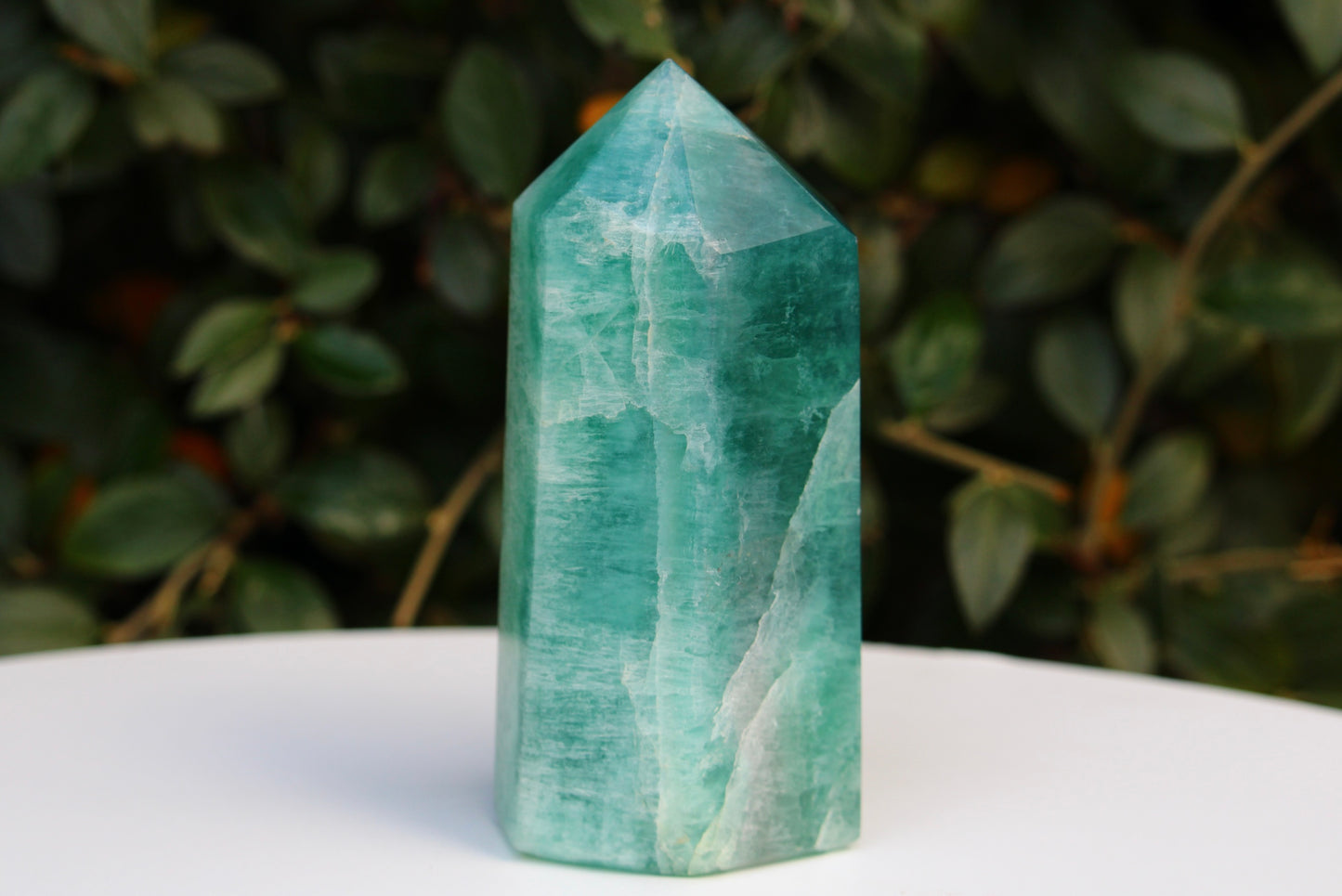 Green Fluorite Point