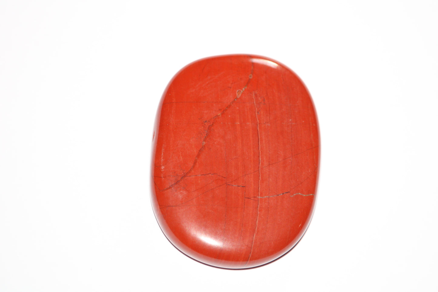 Galet en pierre naturelle de jaspe rouge ; jaspe rouge ; pierre naturelle de jaspe ; lithothérapie et jaspe rouge ; lithotherapie ; signature minérale ; boutique de pierre en ligne 