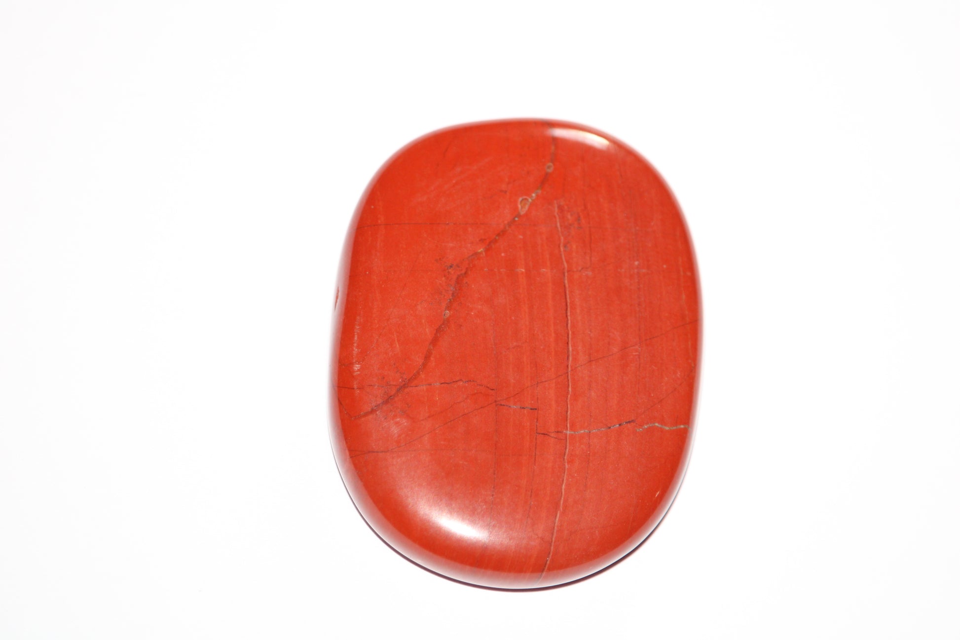 Galet en pierre naturelle de jaspe rouge ; jaspe rouge ; pierre naturelle de jaspe ; lithothérapie et jaspe rouge ; lithotherapie ; signature minérale ; boutique de pierre en ligne 