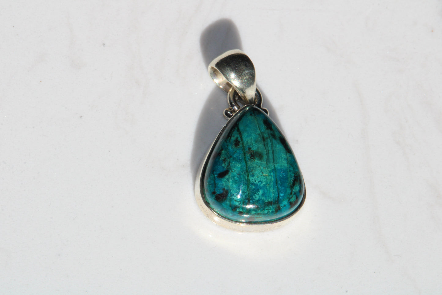 Pendentif Chrysocolle en Argent