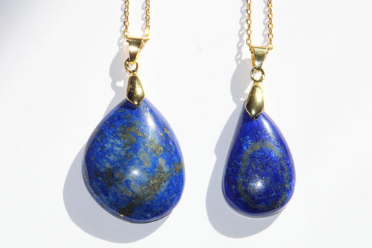 Collier en Lapis Lazuli ; collier en pierre naturelle de Lapis Lazuli; collier en pierre; Signature Minérale ; signature minérale 